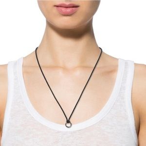 David Yurman Circle Amulet Charm Cord 